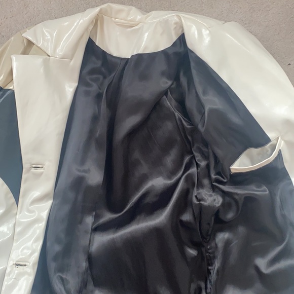 NWT! & Other Stories Printed Faux Leather Trench - Picture 5 of 7